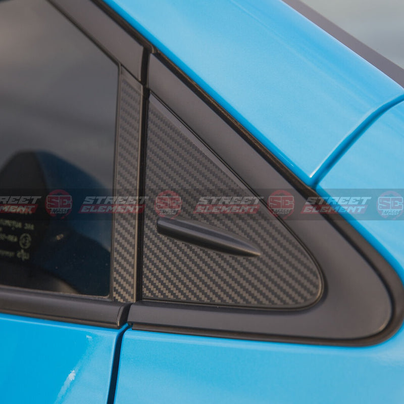 STREET ELEMENT Pillar Trim Vinyl Overlays (12PCS) For 2018+ Toyota Corolla E210 [Carbon Vinyl]