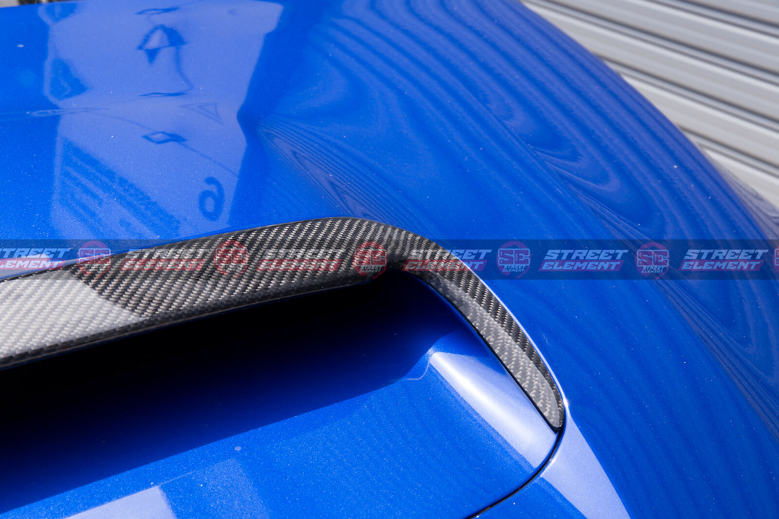 SEV1 Bonnet/Hood Scoop Extension For 2014-2021 Subaru WRX/STI V1 (CARBON FIBRE)