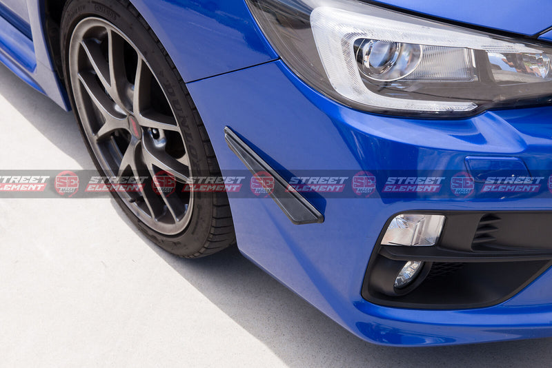 D1 Style Front Canards For 2014-2020 Subaru WRX/STI & Levorg V1 (GLOSS BLACK)