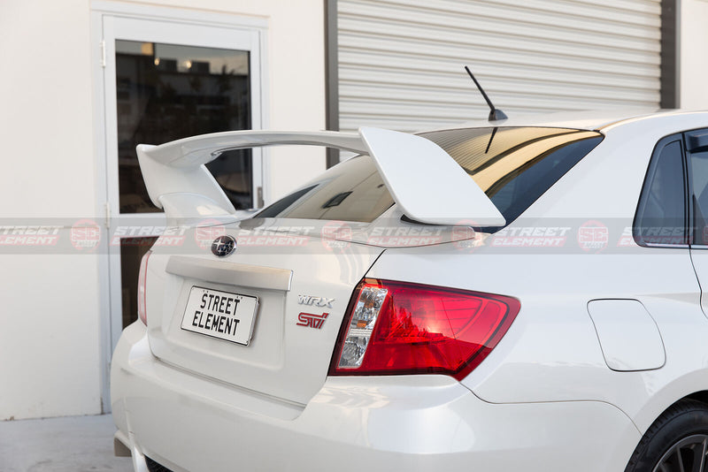 S-T Style Wing Spoiler For 2008-2013 Subaru Impreza RS/WRX/STI G3 (WHITE 37J)