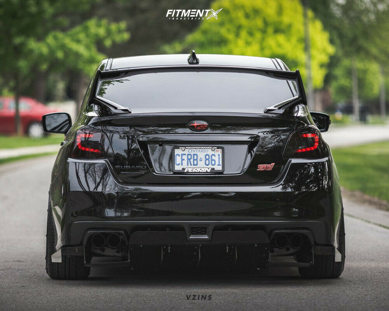 S-T Style Rear Trunk Wing Spoiler For 2014-2020 Subaru WRX/STI V1 (CS BLACK D4S)