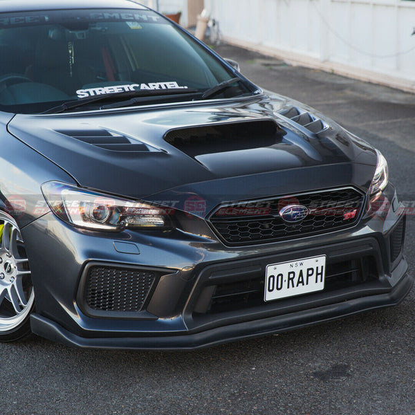 CS Type-1 Style Front Bumper Lip For 2018-2021 Subaru WRX/STI V1 (UNPAINTED)