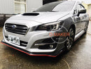 ST Style Front Bumper Lip For 2018-2020 Subaru Levorg/STI Sport V1 (MATTE BLACK)