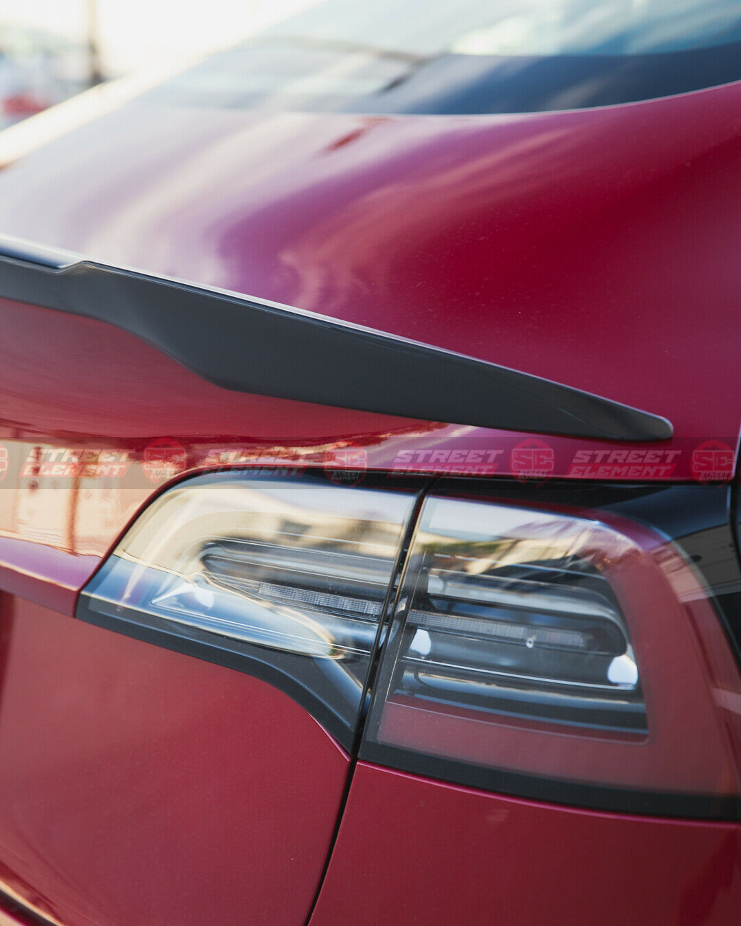 SED1 Style Rear Trunk Duckbill Spoiler For 2019-2021 Tesla Model 3 (UNPAINTED)