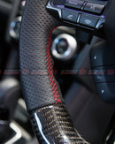DMK Steering Wheel For 2016-2020 Subaru Levorg V1 (RED CARBON/LEATHER/R STITCH)
