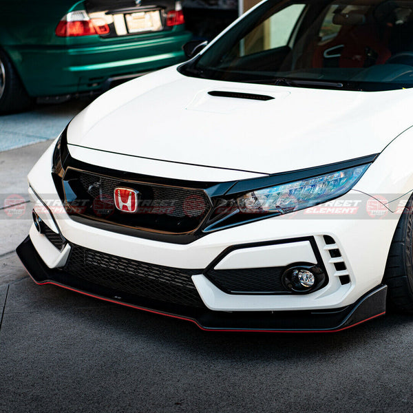 M-P Style Front Garnish For 2017-2020 Honda Civic Type R FK8 (WHITE NH0)