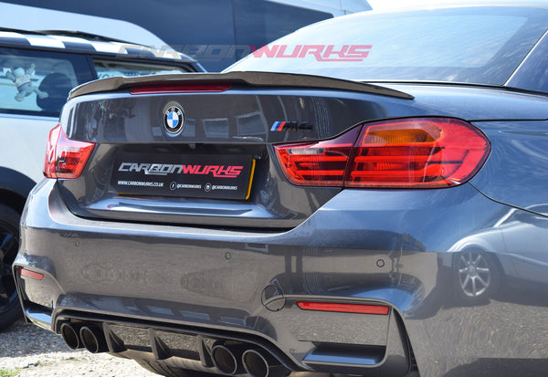 M4 Style Trunk Spoiler For 2014-2019 BMW F33 4-Series & F83 M4 (CARBON FIBRE)