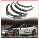 SEV1 Style Widebody Flares WHOLE SET For 2019-2021 Tesla Model 3 (FORGED CARBON)