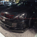 SEV1 Style Foglight Shrouds/Covers For 2009-2012 VW Golf GTI MK6 (UNPAINTED)