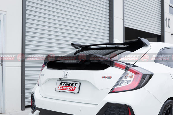 V1 Style Trunk Spoiler For 2016-2020 Honda Civic 10TH HATCHBACK (PEARL BLACK)