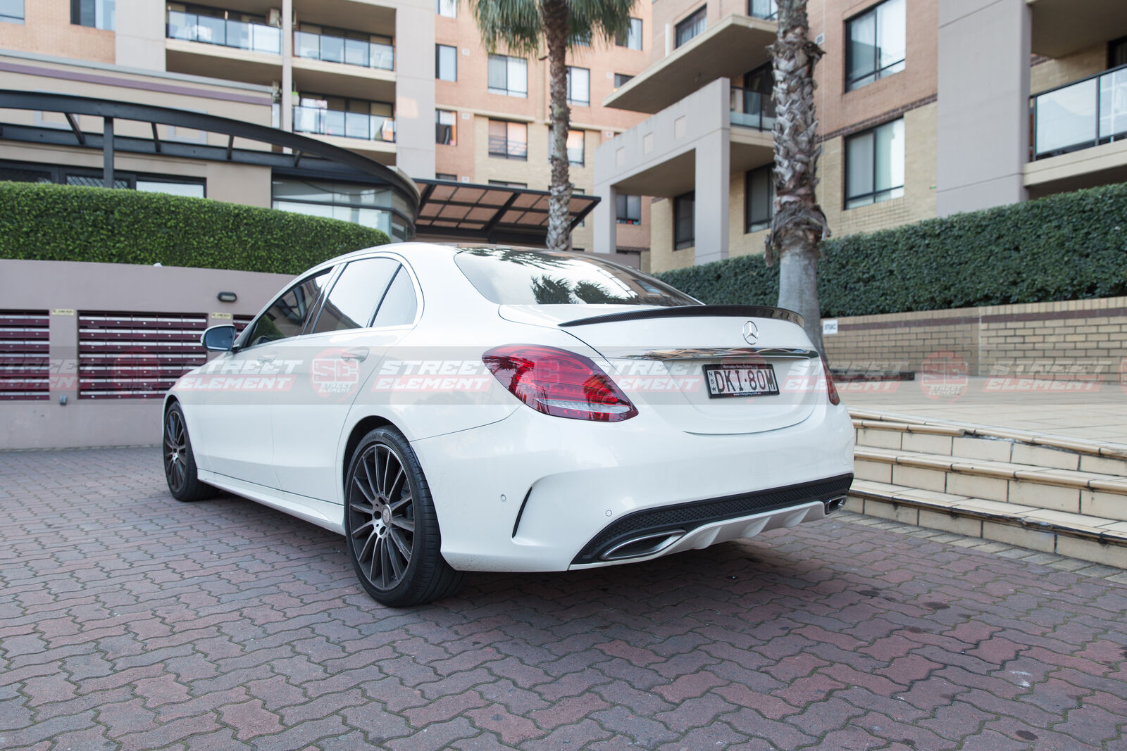 AMG Style Spoiler For 2015-2020 Mercedes-Benz W205 C-Class Sedan (GLOSS BLACK)