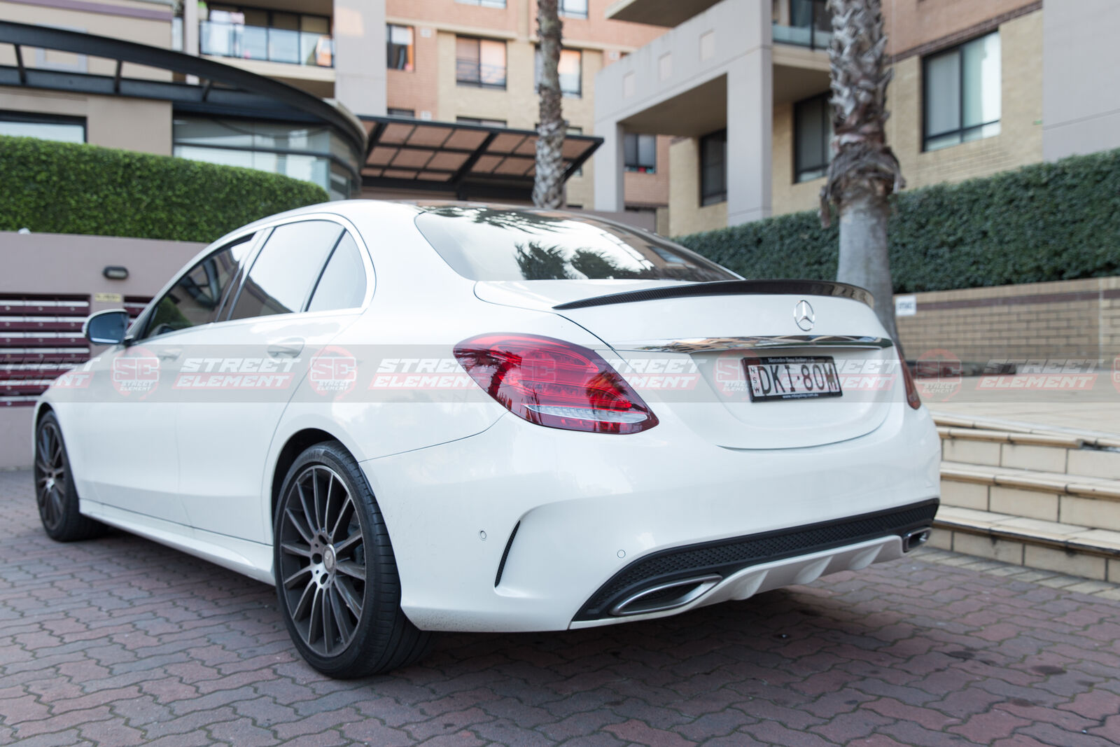 AMG Style Spoiler For 2015-2020 Mercedes-Benz W205 C-Class Sedan (GLOSS BLACK)