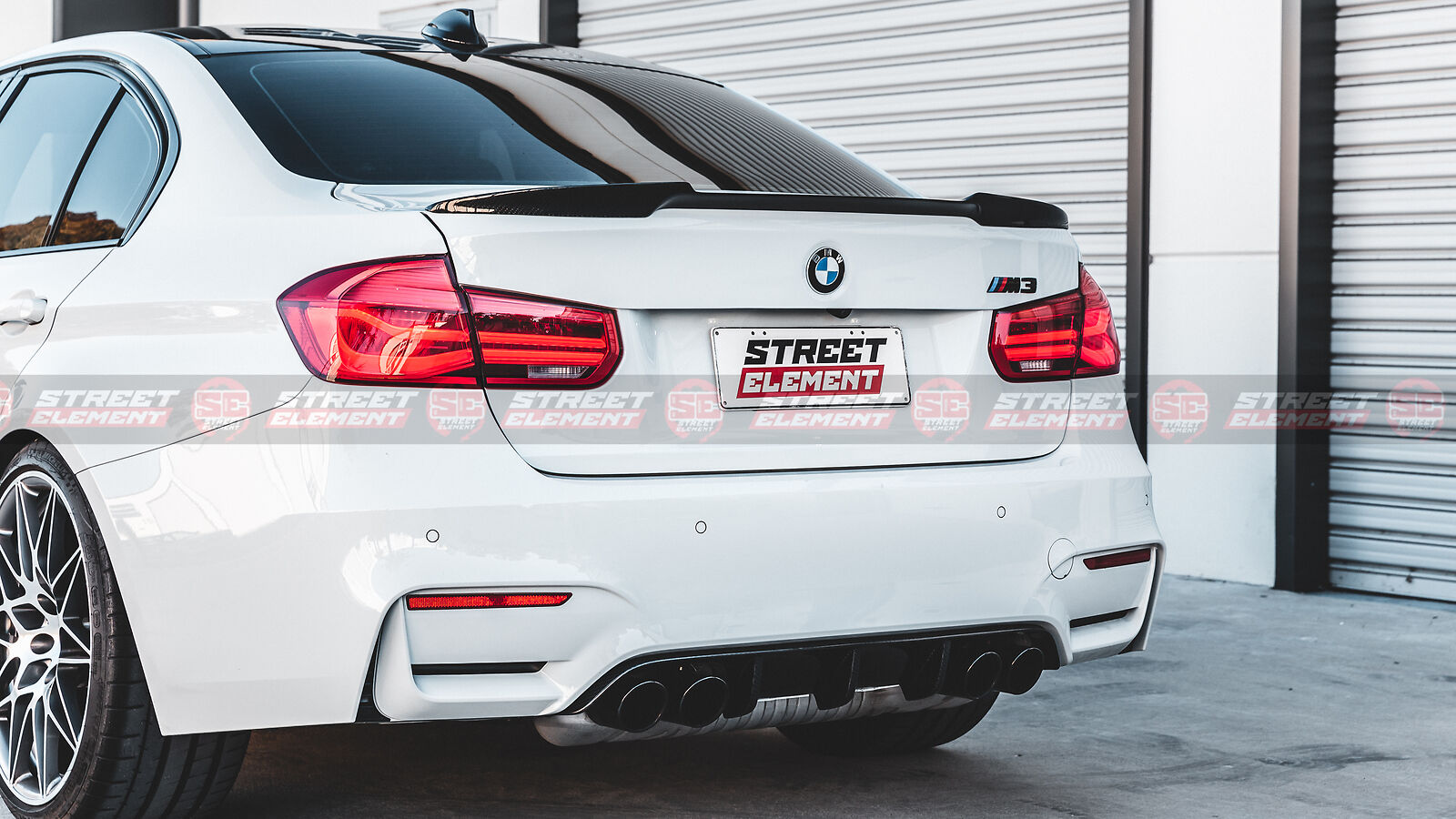 M4 Style Trunk Spoiler For 2012-2018 BMW F30 3-Series & F80 M3 (PEARL BLACK)