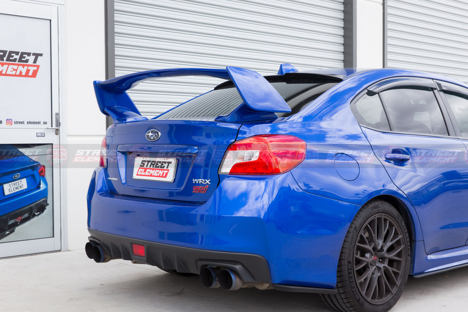 CS Type-1 Style Rear Bumper Spats For 2014-2021 Subaru WRX/STI V1 (CARBON FIBRE)