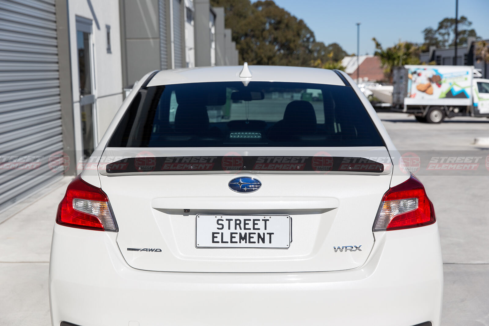 Gurney Flap For MY15-19 Subaru WRX Low-Profile Trunk Lip Spoiler (MATTE BLACK)
