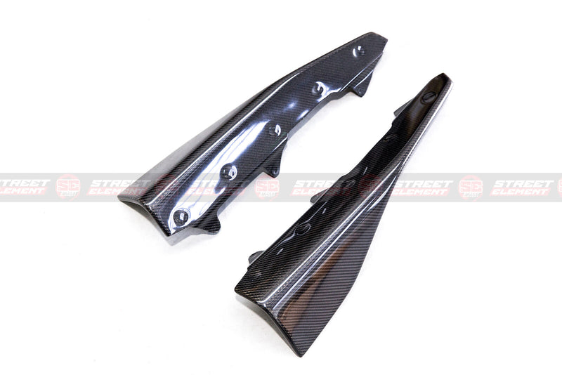 MP Style Carbon Side Skirt Attachments / Winglets For MY15-18 BMW F87 M2 (CF)