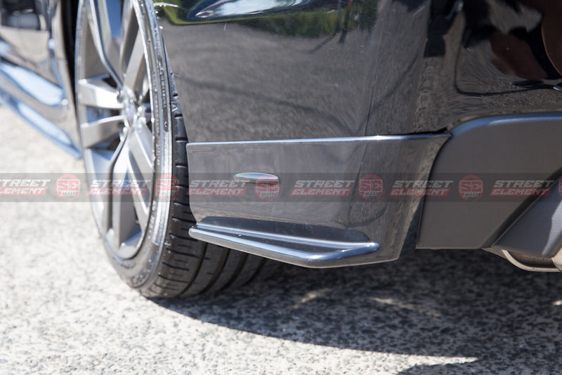 MP Style Rear Bumper Pods/Spats For 2014-2021 Subaru WRX/STI V1 (MATTE BLACK)