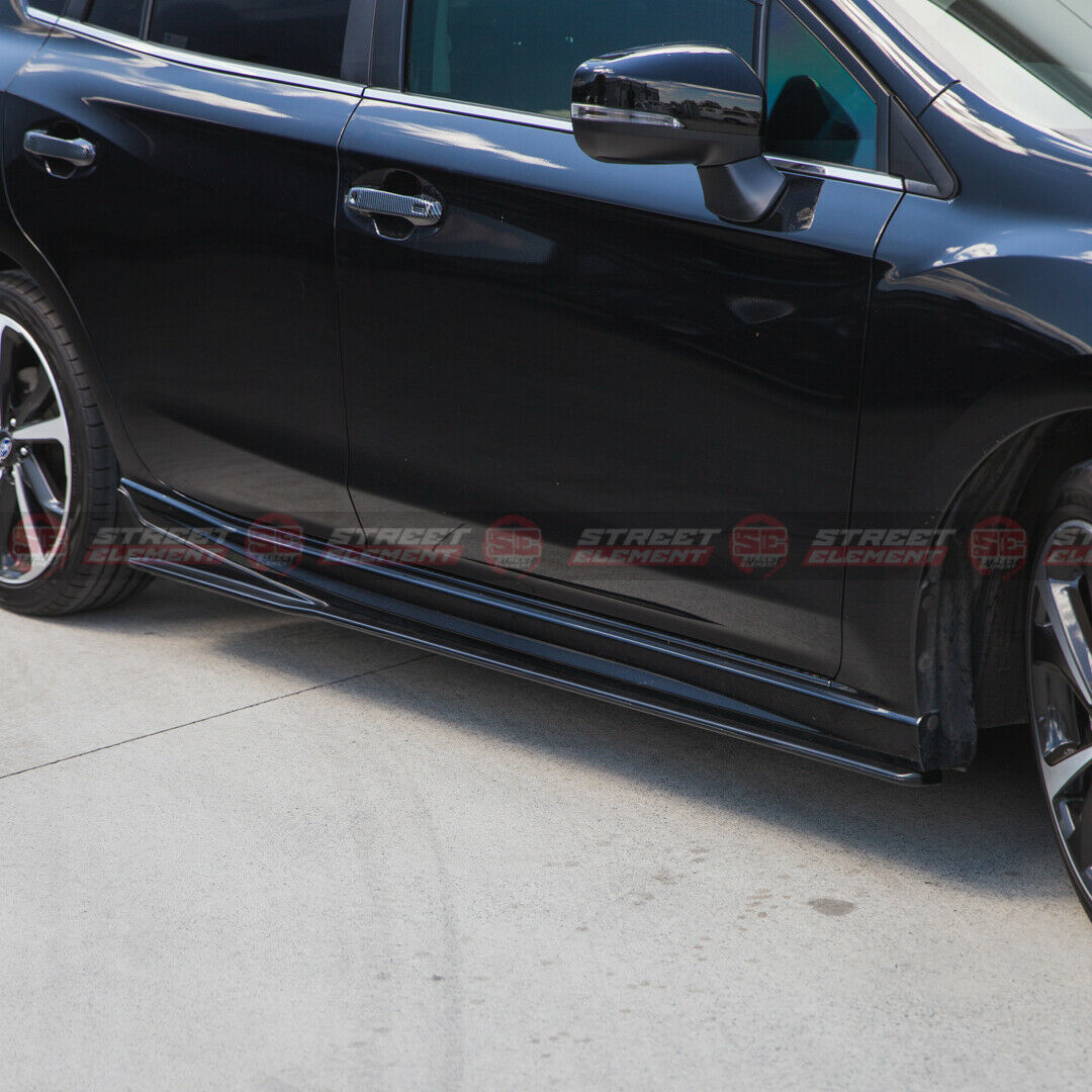 ST Style Side Skirts Add-On For 2016-2021 Subaru Impreza G5 HATCH (MATTE BLACK)