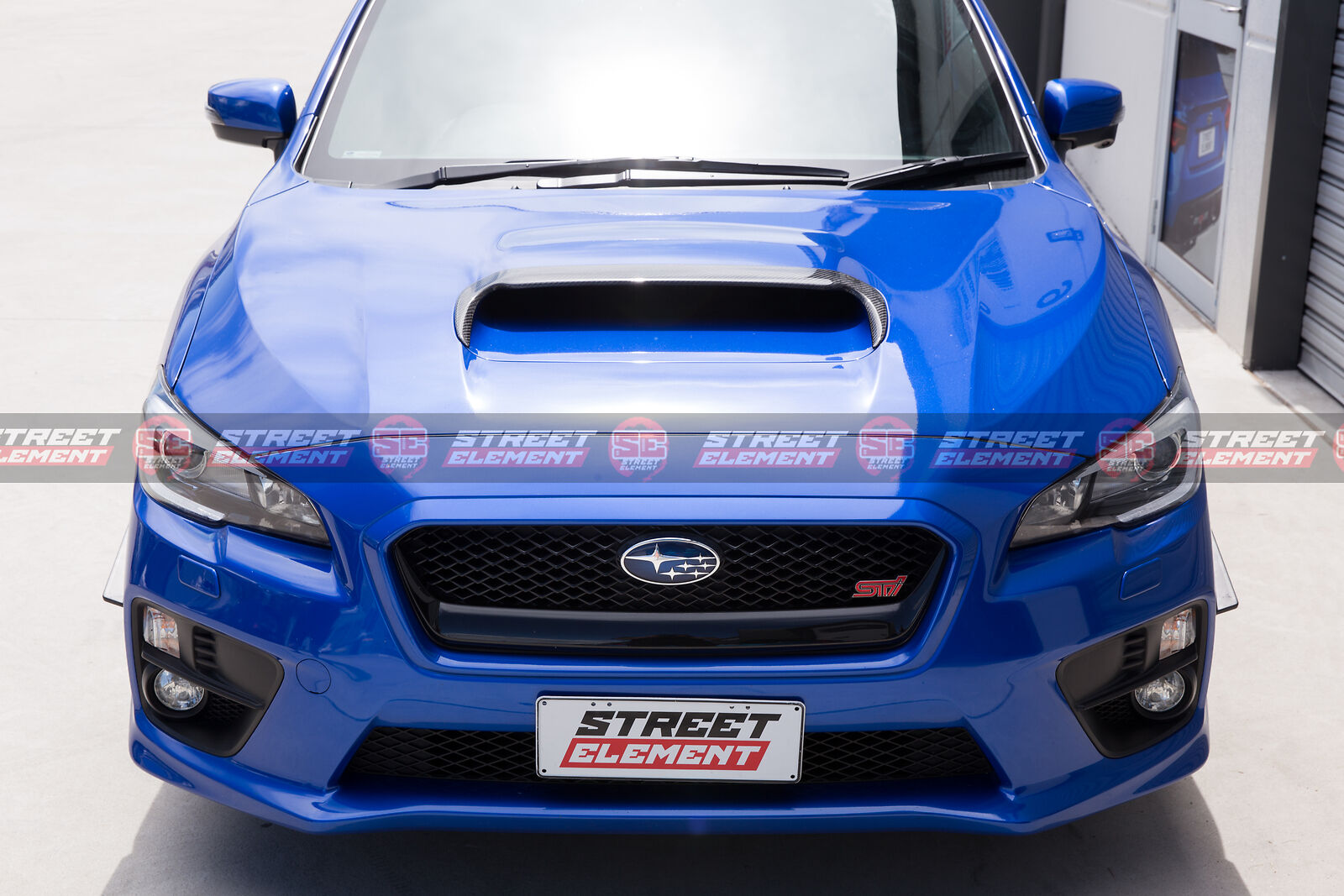 SEV1 Bonnet/Hood Scoop Extension For 2014-2021 Subaru WRX/STI V1 (GLOSS BLACK)
