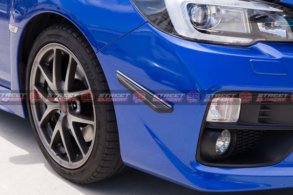 D1 Style Front Canards For 2014-2020 Subaru WRX/STI & Levorg V1 (GLOSS BLACK)