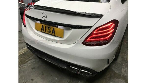 M-Benz C-Class W205/C63S PSM Dynamic Style Carbon Fibre Rear Bumper Diffuser