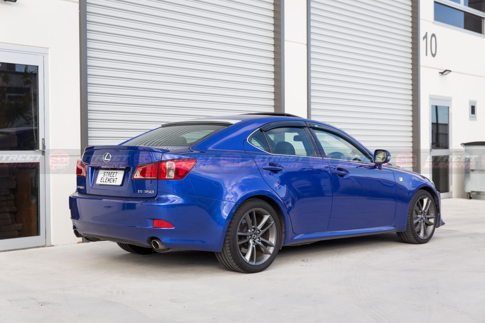 OE Style ABS Window Spoiler For 2005-2013 Lexus IS250/IS350 XE20 (GLOSS BLACK)