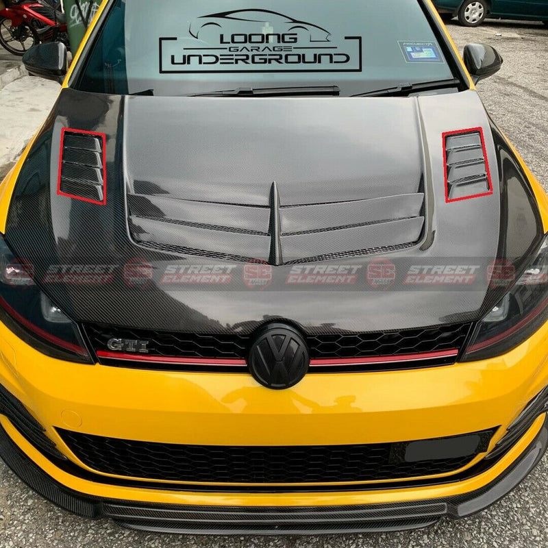 VRS Style Vented Bonnet For 2013-2020 VW Golf GTI/R MK7 MK7.5 (PARTIAL CARBON)