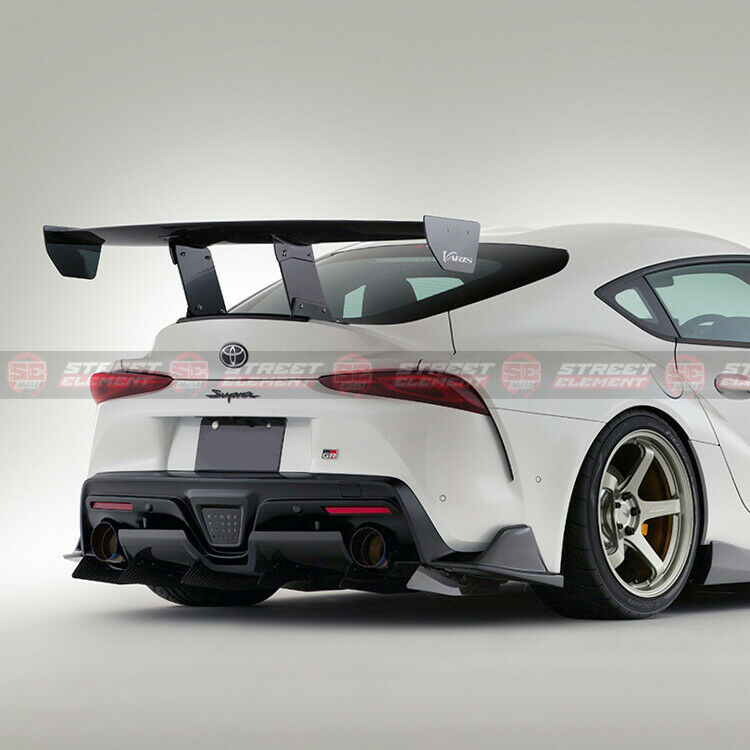 VRS-1 Style Rear Bumper Pods/Spats For 2019-2021 Toyota Supra GR (FORGED CARBON)