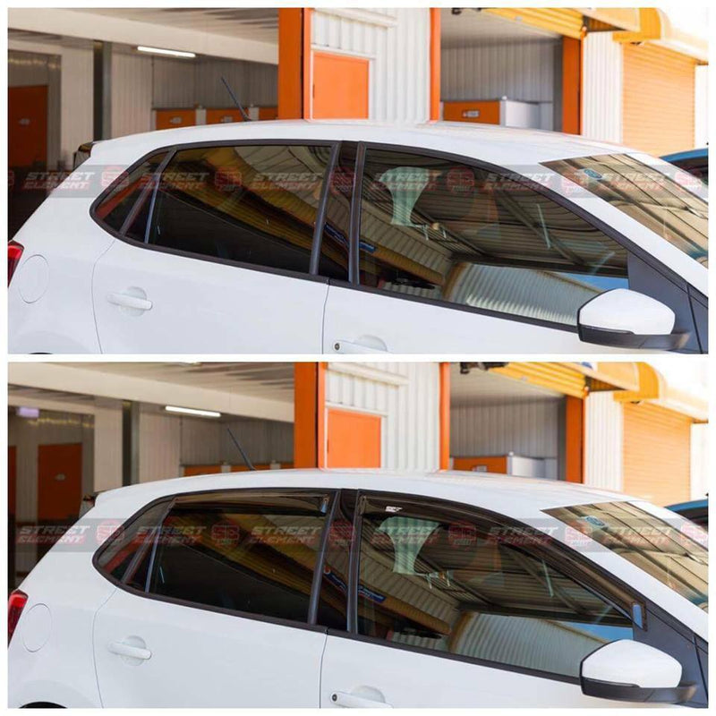 For VW Polo MK5 TSI GTI 2009-2017 Slimline Window Visors/Weathershields (4PCS)