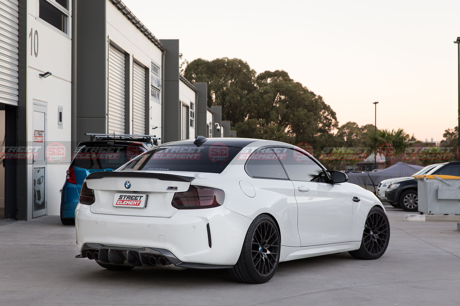 V Style Carbon Fibre Rear Diffuser For MY15-19 BMW F87 M2 M2C Competition (CF)