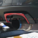 ST Style Exhaust Surround Covers For 2014-2021 Subaru WRX/STI V1 (RED/BLACK)