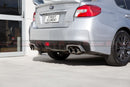 ST Style Exhaust Surround Covers For 2014-2021 Subaru WRX/STI V1 (ICE SILVER)