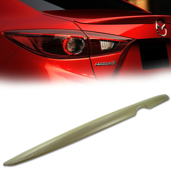 OE Style Trunk Spoiler For 2014-2018 Mazda Mazda3 BM BN Sedan (UNPAINTED) NEW