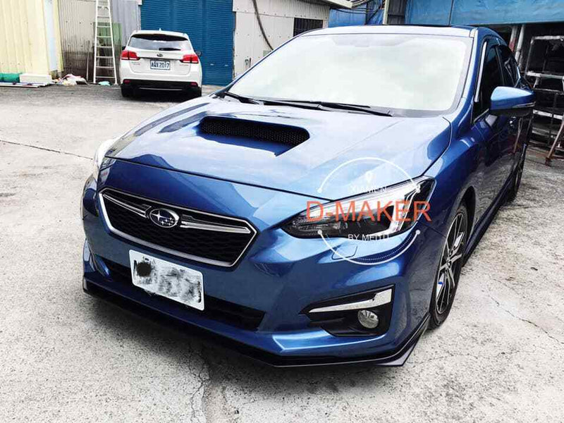 STI Style Front Bumper Lip For 2018-2020 Subaru Impreza G5 Hatch (UNPAINTED)