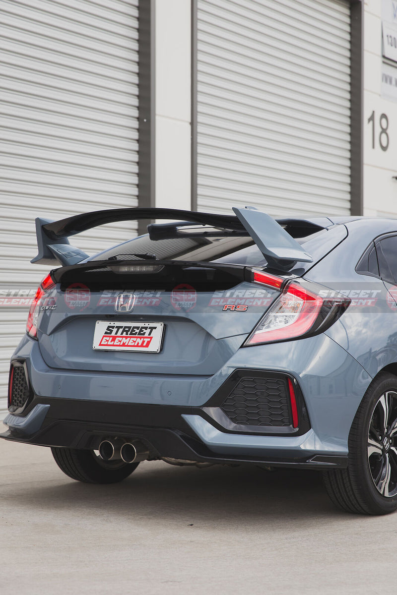 Type R Style Trunk Wing Spoiler For 2016-2020 Honda Civic HATCH (GREY NH-877P)