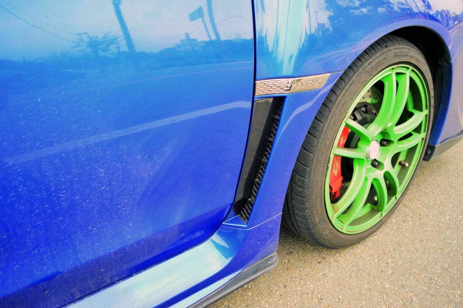 STI Style Front Bumper Canards (2PCS) For MY15-19 Subaru WRX/STI (CARBON FIBRE)