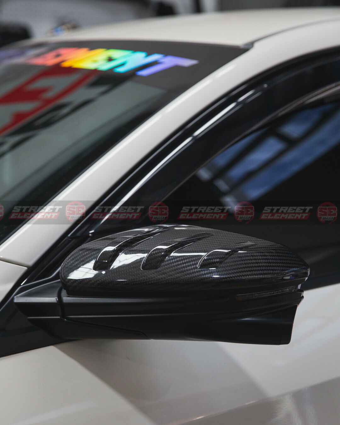 MN Style Mirror Covers For 2016-2020 Honda Civic 10TH Sedan/Hatch (DRY CARBON)