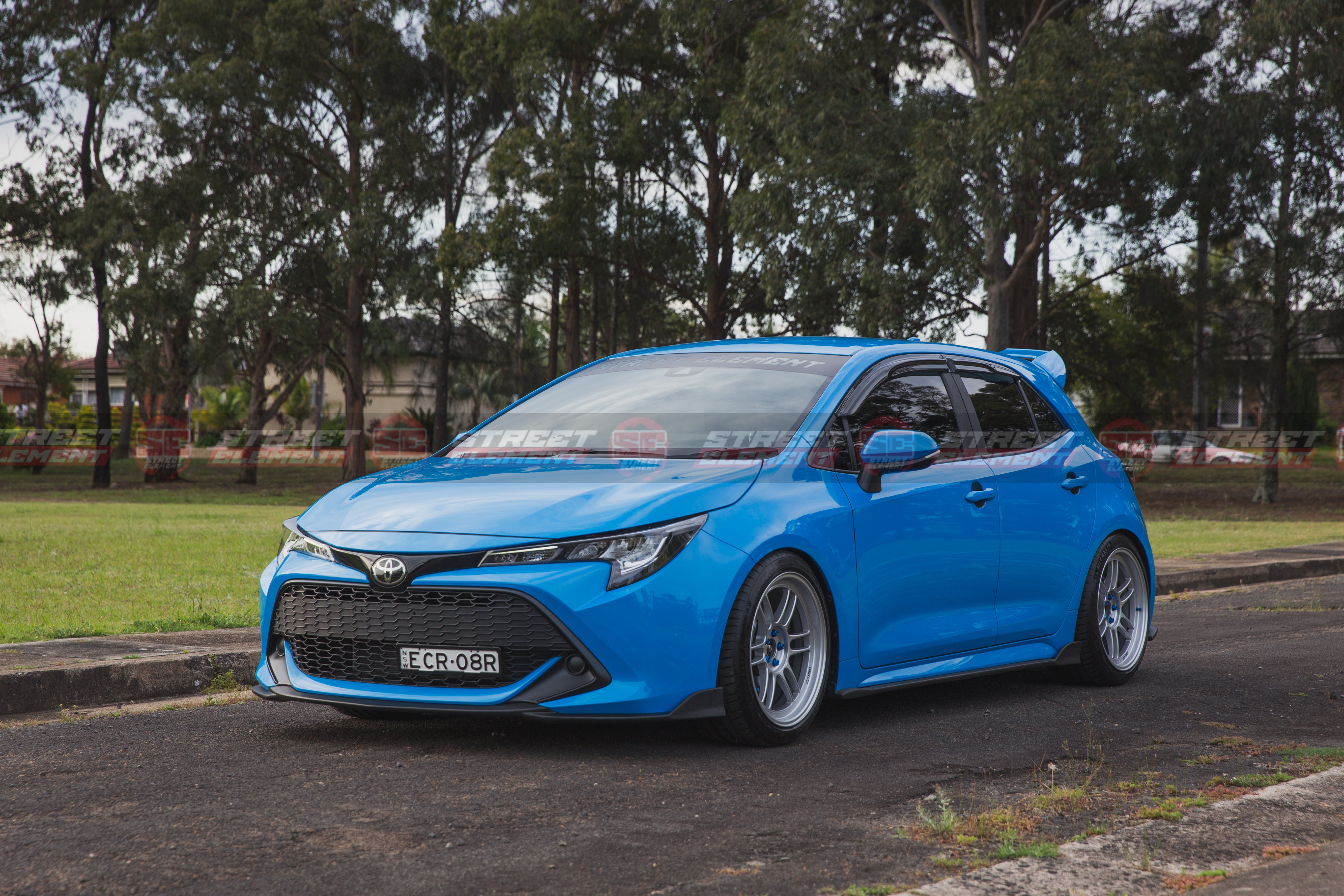 STREET ELEMENT TOM'S Style Side Skirts/Under Spoiler For 2018+ Toyota Corolla E210 [Paint Matched]