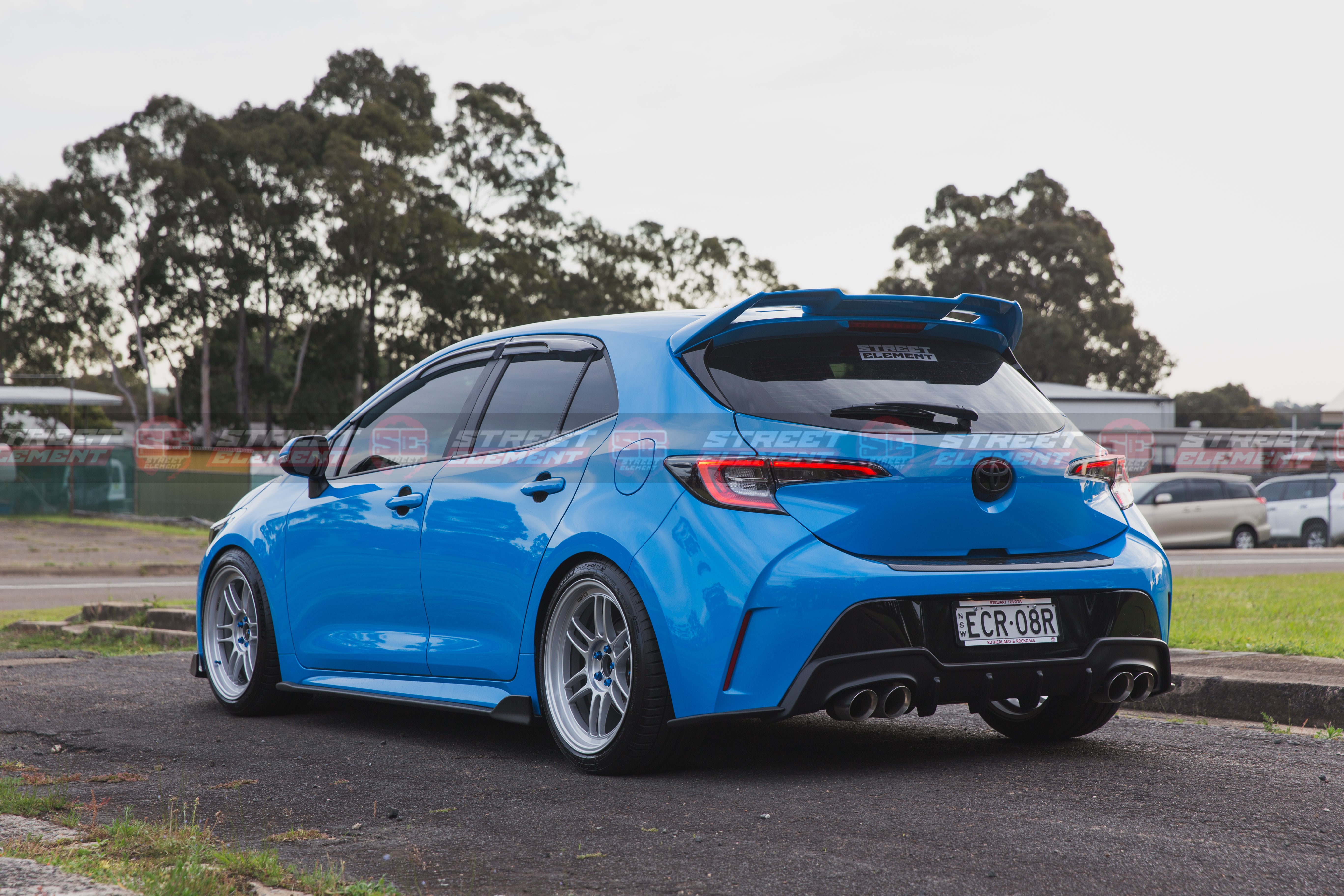 STREET ELEMENT TOM'S Style Side Skirts/Under Spoiler For 2018+ Toyota Corolla E210 [Paint Matched]
