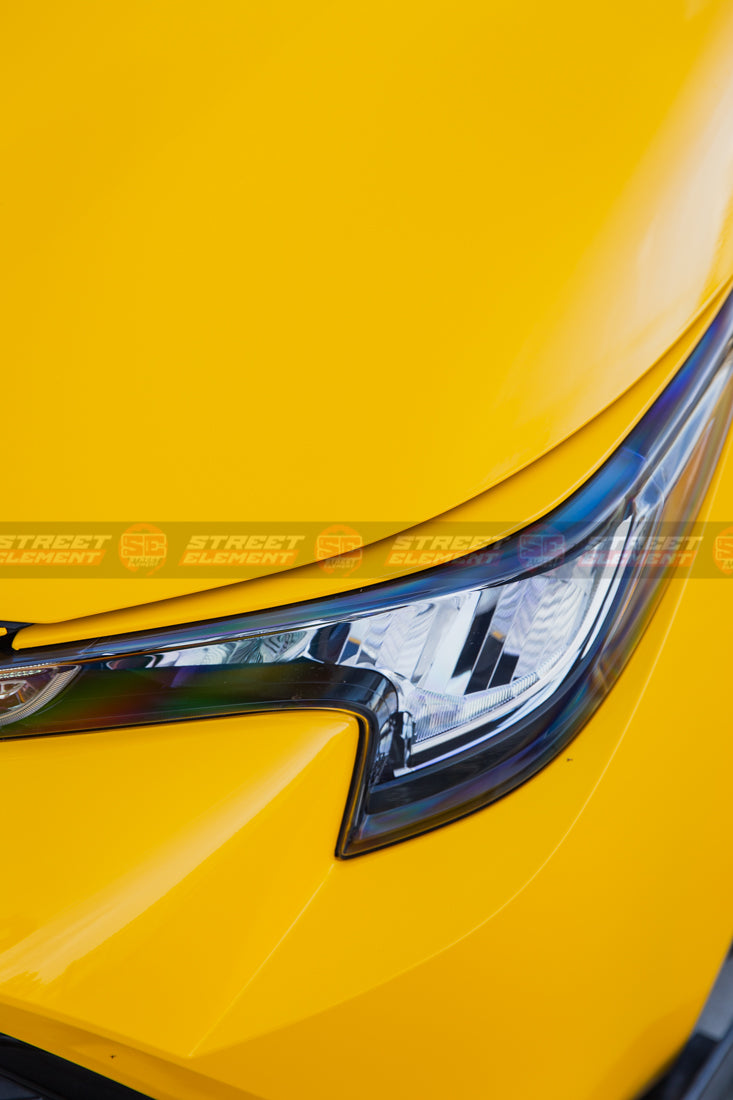 STREET ELEMENT V1 Style Headlight Covers/Eyelids For 2018+ Toyota Corolla E210 / GR GTS [Paint Matched]