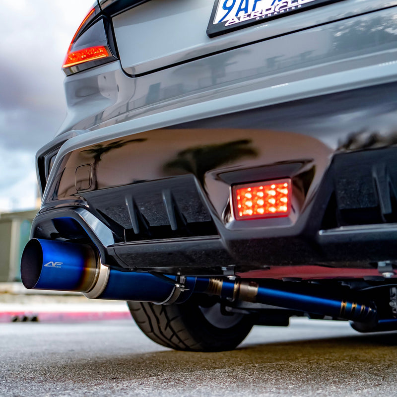 AEROFLOW DYNAMICS Full Titanium Single Exit 3" Cat Back Exhaust For 2022+ Subaru WRX VB