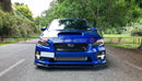 MPX Style PU Plastic Front Bumper Lip For MY15-20 Subaru WRX/STI