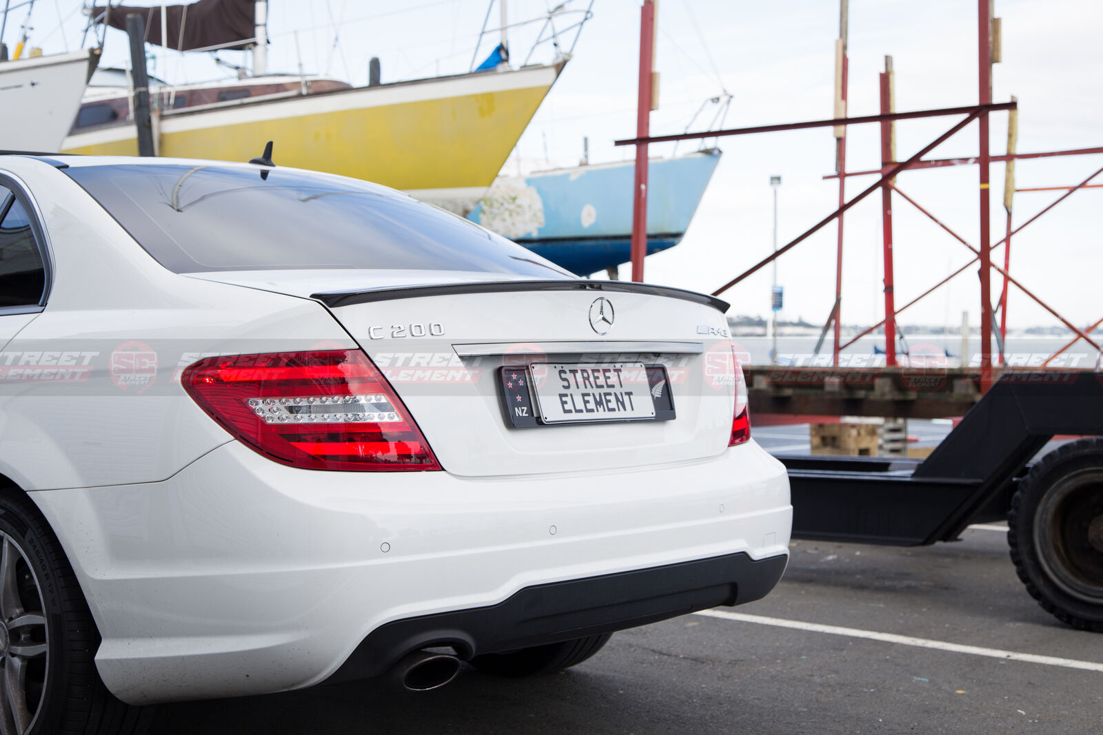 AMG Style ABS Spoiler For MY11-15 Mercedes-Benz W204 C-Class Sedan