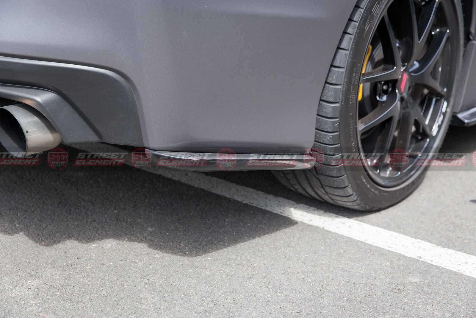 CS Type-1 Style PU Rear Bumper Pods For MY15-20 Subaru WRX/STI