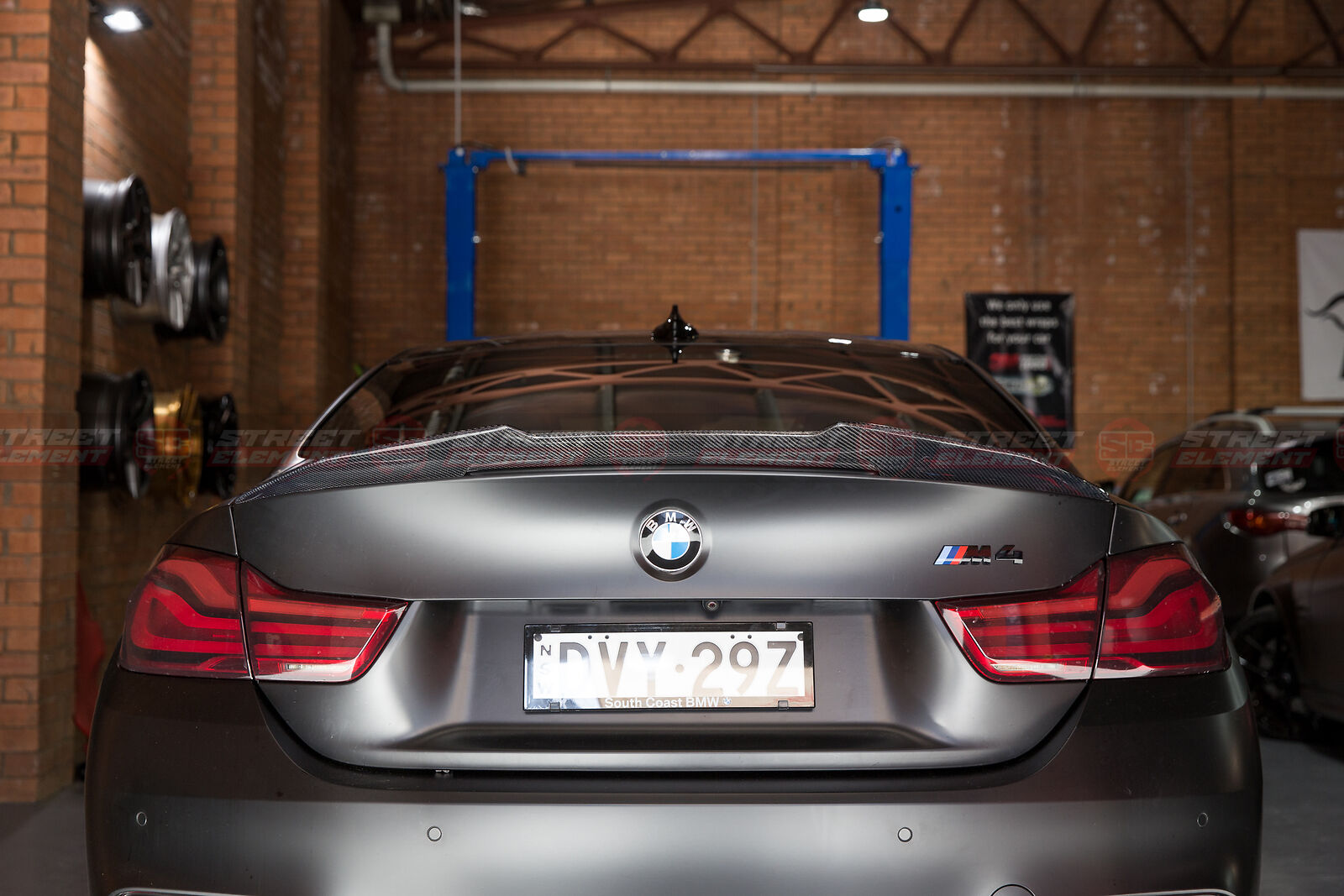 PSM Style Rear Trunk Spoiler For 2014-2019 BMW F82 M4 Coupe (CARBON FIBRE)