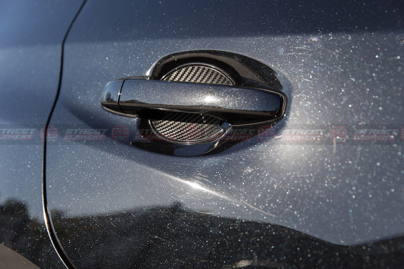 Dry Carbon Fiber Door Handle Covers (8PCS) For MY15-20 Subaru WRX Premium / STI
