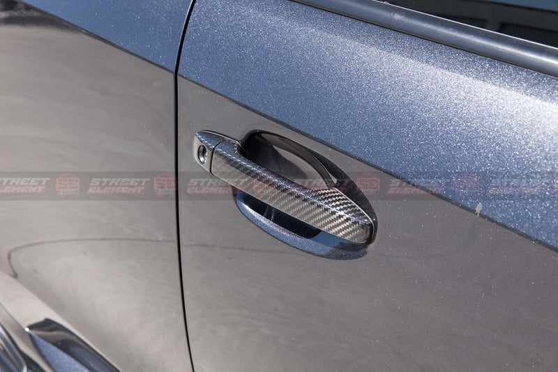 Dry Carbon Fiber Door Handle Covers (8PCS) For MY15-20 Subaru WRX Premium / STI