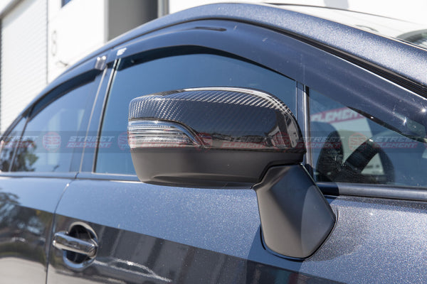 Dry Carbon Fibre Side Mirror Covers For MY14-19 Subaru WRX Premium / STI (CF)