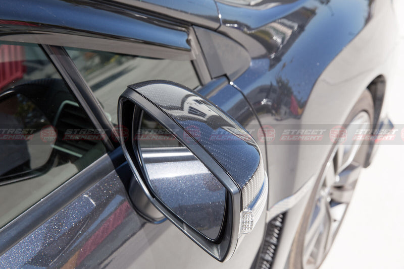 Dry Carbon Fibre Side Mirror Covers For MY14-19 Subaru WRX Premium / STI (CF)