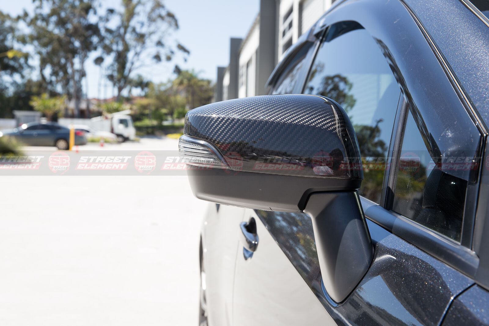 Dry Carbon Fibre Side Mirror Covers For MY14-19 Subaru WRX Premium / STI (CF)